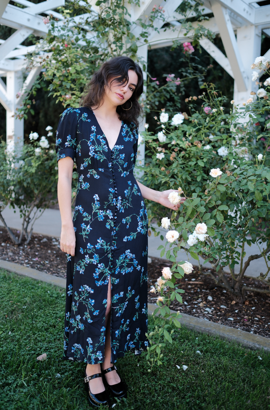 Daliya Dress in Midnight Sky Floral