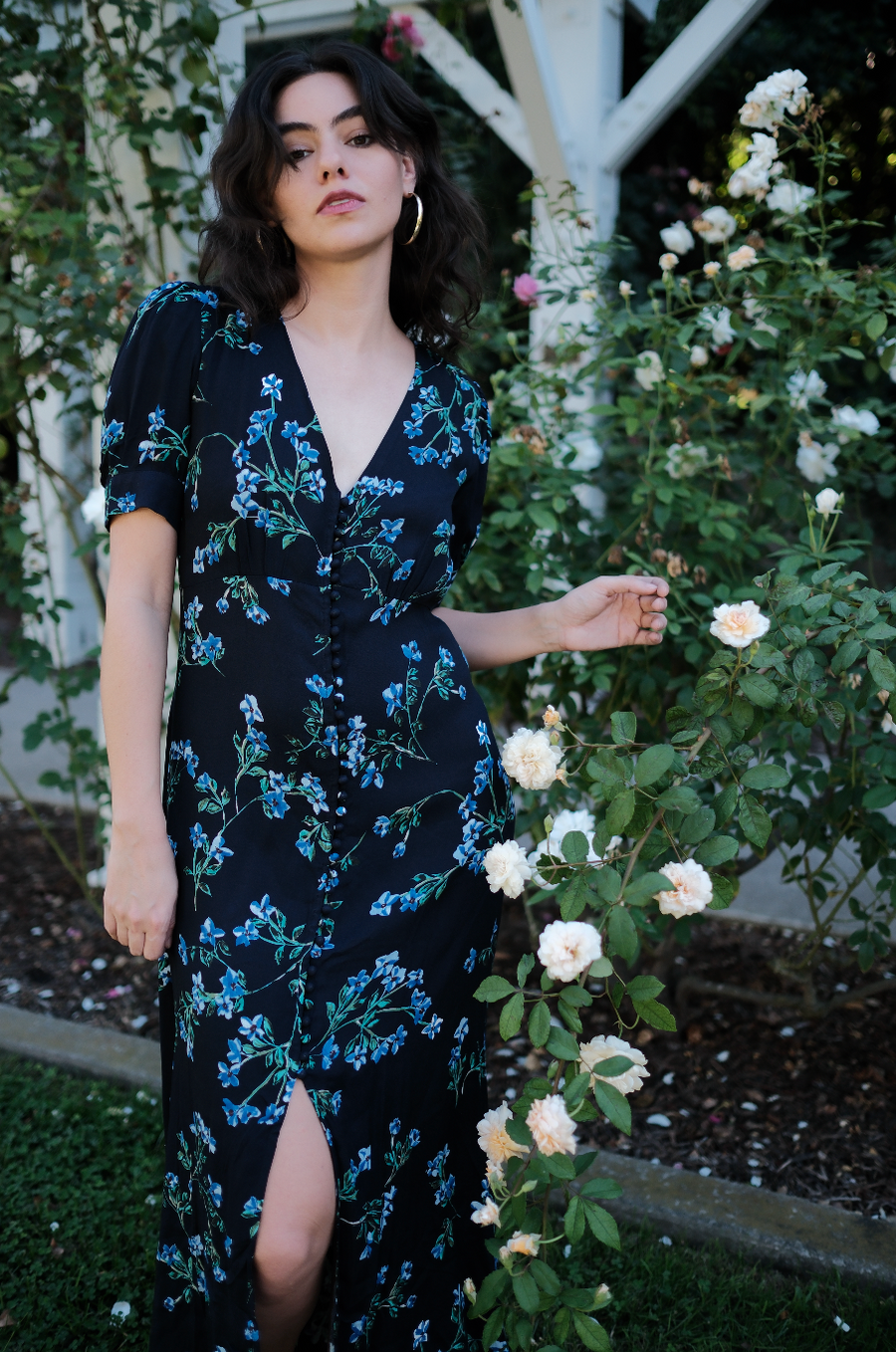 Daliya Dress in Midnight Sky Floral