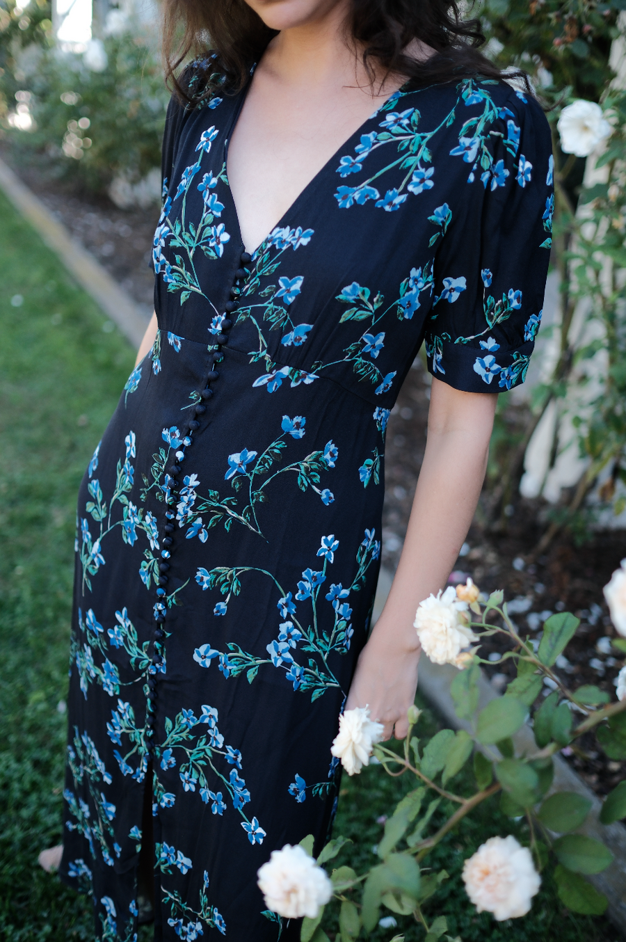 Daliya Dress in Midnight Sky Floral