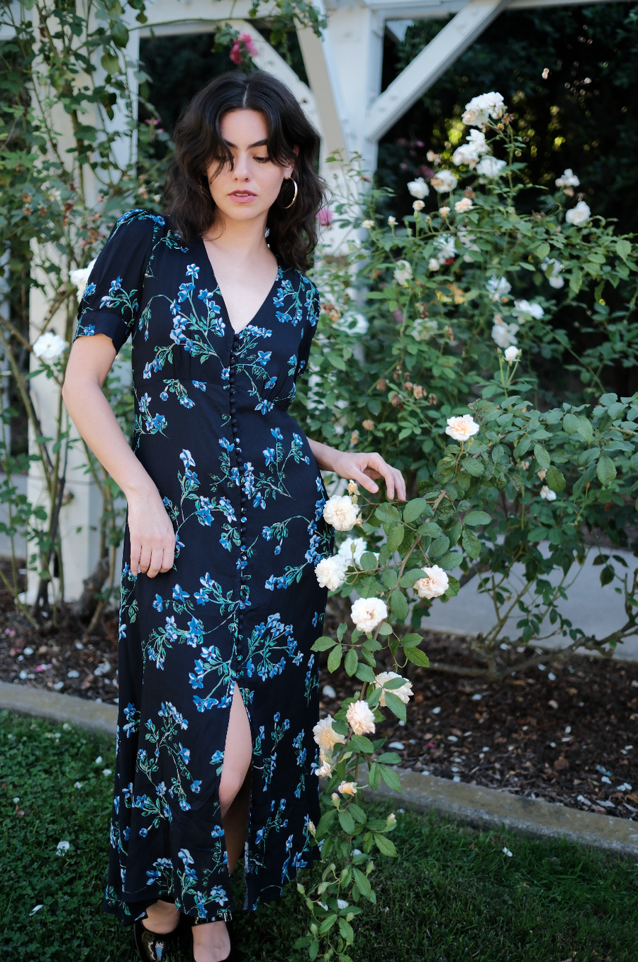 Daliya Dress in Midnight Sky Floral