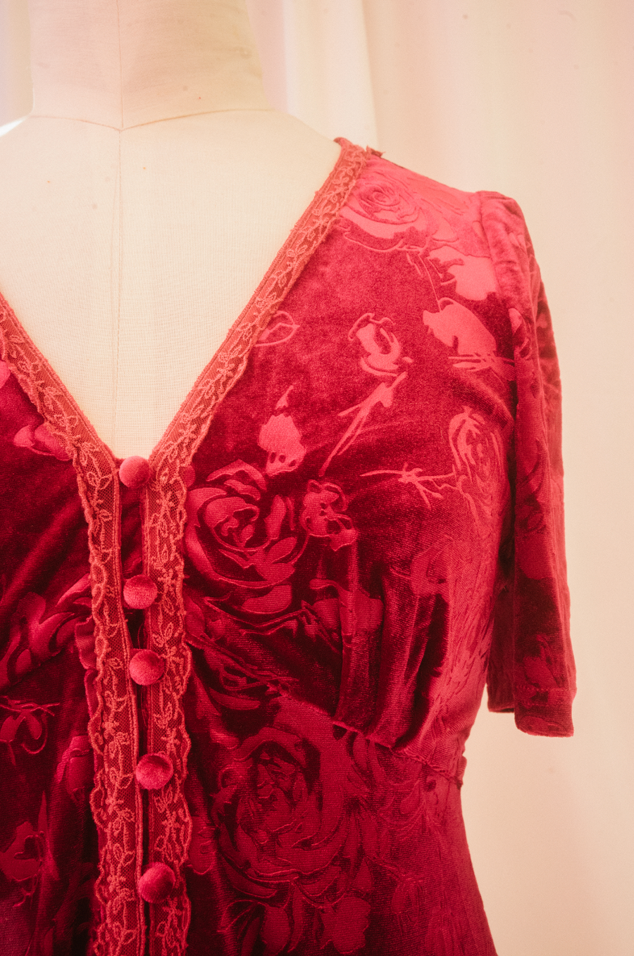 Jubilee Dress in Ruby